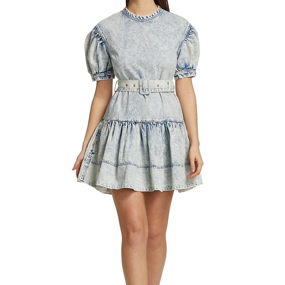 Tanya Taylor Dresses & Skirts - Tanya Taylor Alisa Denim Dress Size 14